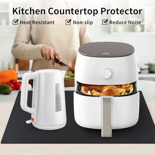 Silicone Mats for Kitchen Counter Thicker Extra Large Heat Resistant Mats Countertop Protector Liners for Bottom of Oven Air Fryer Coffee Maker