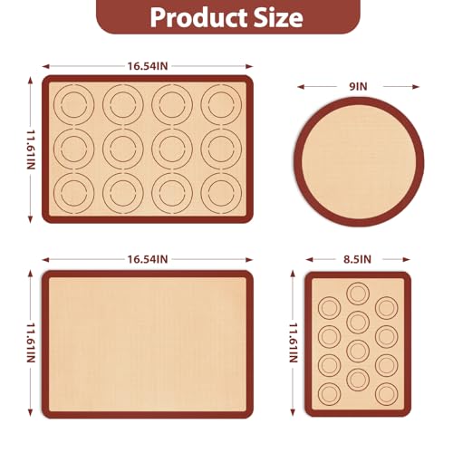 Silicone Baking Mat Set of 4 (4 Count)