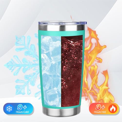DIW 20oz Insulated Tumbler Travel Coffee Mug with Lid Straw