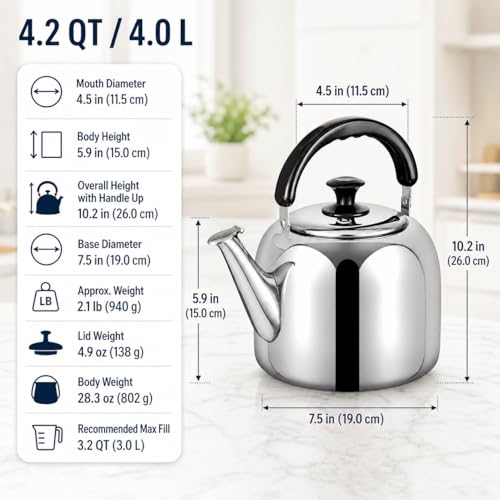 Whistling Stovetop Tea Kettle