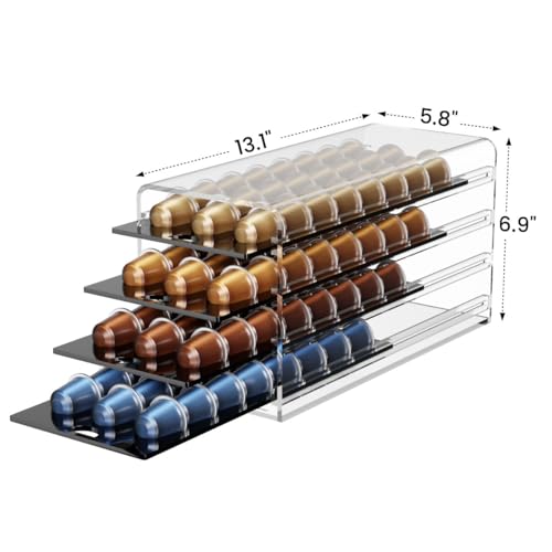 Acrylic Coffee Pod Holder for Nespresso OriginalLine Capsules
