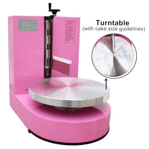 6 14" Cake Decorating Coating Machine Cream Spreading 110V