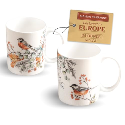 Coffee Mug with Handles Tea Cups (2 Count)