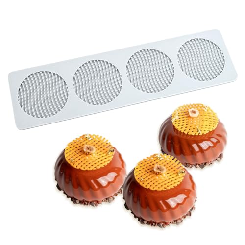 Honeycomb Lace DIY Cake Decor Silicone Mold Beehive Candy Biscuit Ice Baking Mould Round Chocolate Making Tools