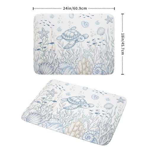 Ocean Turtle Dish Drying Mat