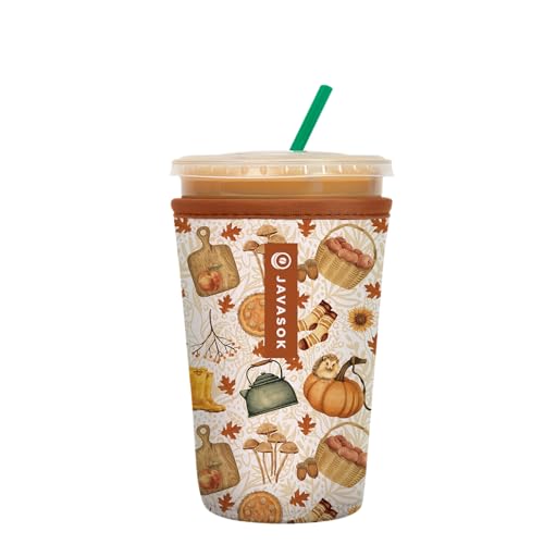 JavaSok Iced Coffee & Cold Soda Insulated Neoprene Cup Sleeve
