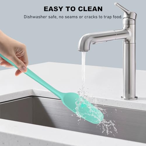 6 Pieces Silicone Spatula Set with Silicone Brush (6 Count)