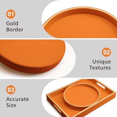 Leather Tray Desktop Storage Organizer