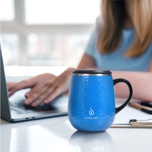 16 oz Insulated Coffee Mug with Lid and Handle