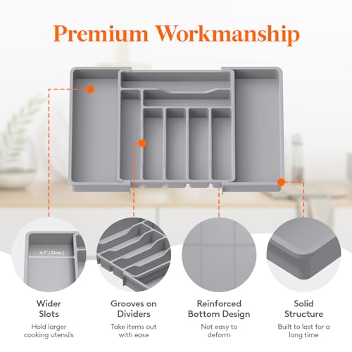 Expandable Silverware Drawer Organizer