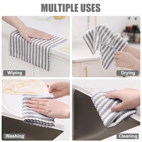 24 Pack Coral Velvet Dish Cloths (24 Count)