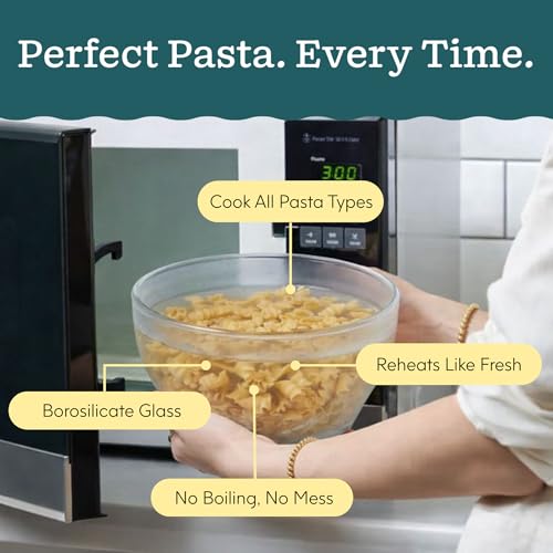 8 Cup Glass Microwave Pasta Cooker