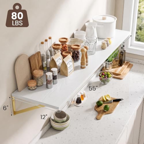 Wall Mounted Floating Shelves Set of 2 (2 Count)
