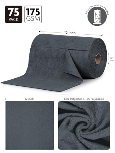 Microfiber Cleaning Cloth Roll (75 Count)