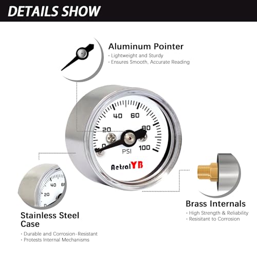 1 Inch mini Pressure Gauge