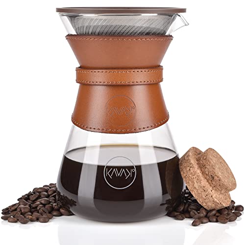 Pour Over Coffee Maker Set with Double