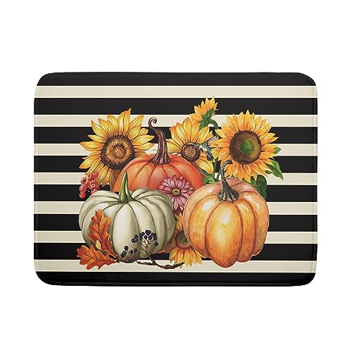 Sunflower Pumpkin Dish Drying Mat for Kitchen Counter