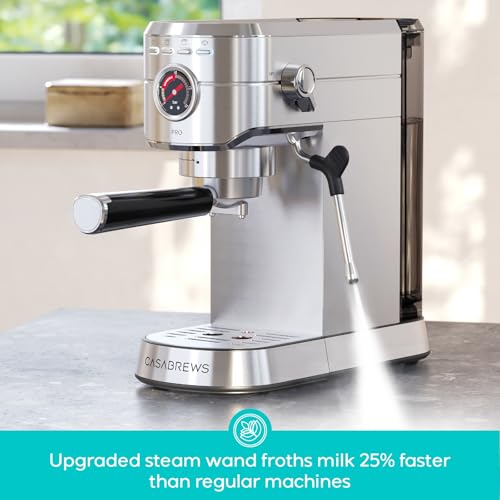 5418 PRO Espresso Machine with Fast Heating System and Steam Wand