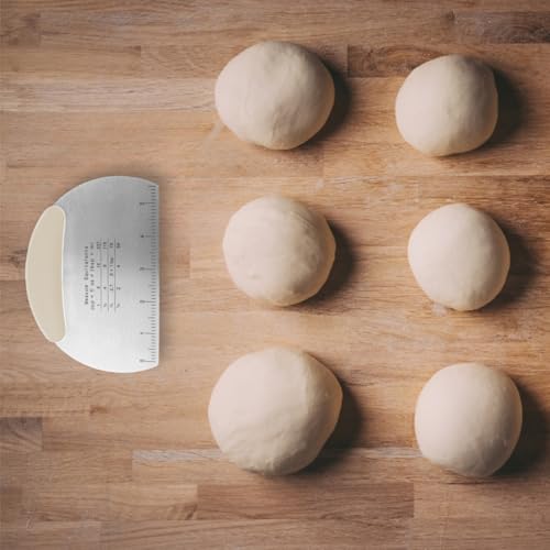 Professional Stainless Steel Dough Cutter and Scraper Combo