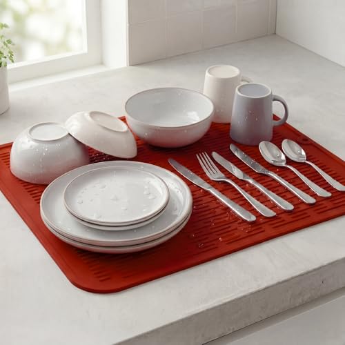 Silicone Dish Drying Mat for Multiple Usage