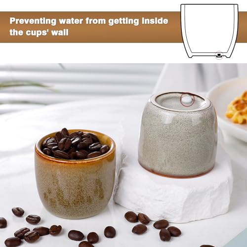 Ceramic Espresso Cups Set of 4 (4 Count)