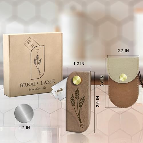 Magnetic Bread Lame Sourdough Scoring Tool Easy Scoring Knife for Bread Baking Scorer Cutter for Homemade Slashing with 10 Razor Blades