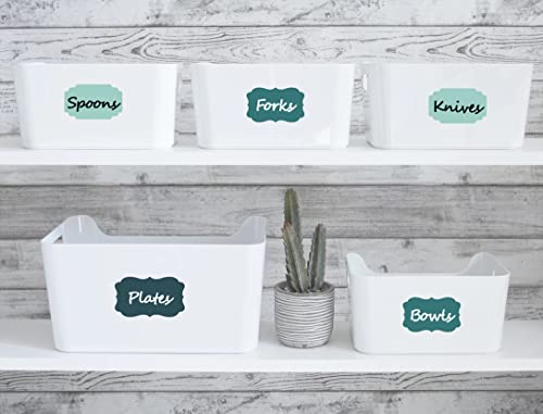Labels for Food Containers 120Pcs Removable Waterproof Write