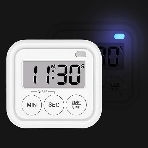 Timer Kitchen Timers for Cooking Classroom Timer for Kids Teachers Digital Magnetic Timers 4 Pack (4 Count)