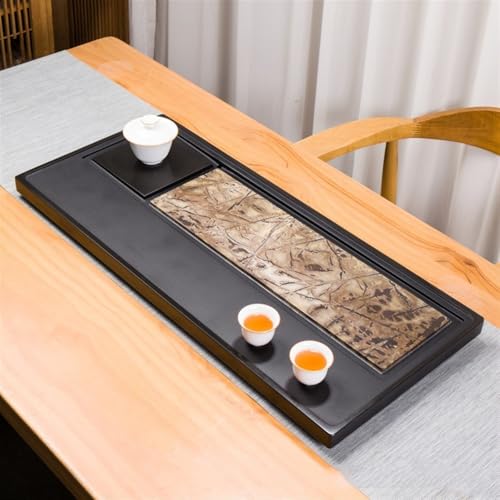 Tea Set Tea Tray Ebony Stone Whole Natural Stone Tea Sea Home Living Room Office Tea Set Tea Table Chinese Tea Set