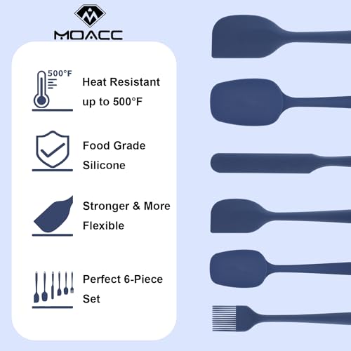 Silicone Spatulas Set (6 Count)