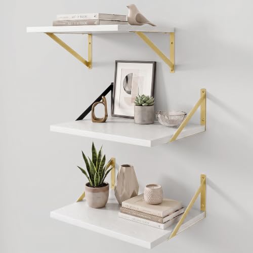 Wall Mounted Floating Shelves Set of 3