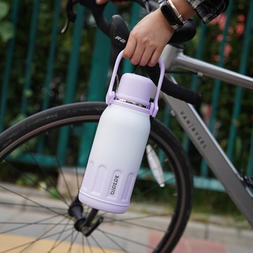 Stainless Steel Insulated Bottle with Handle & Strap