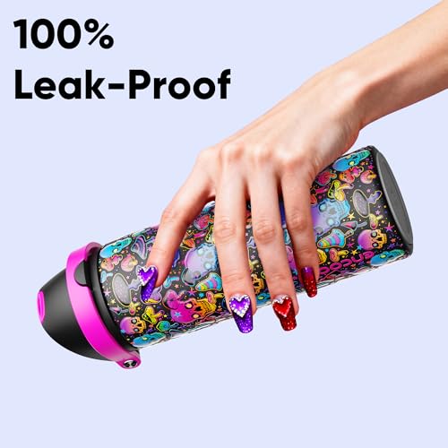 Insulated Water Bottle with Straw