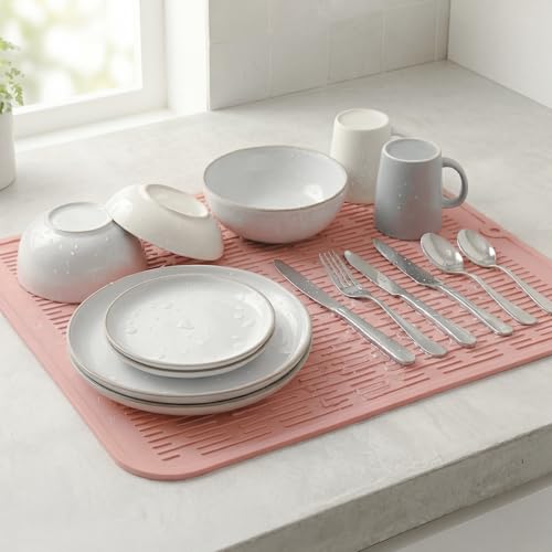 Silicone Dish Drying Mat for Multiple Usage