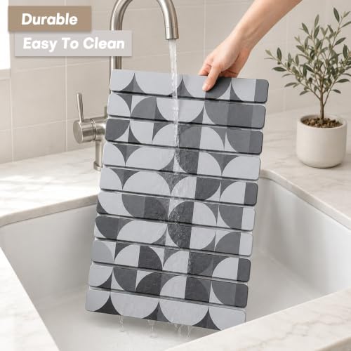 Large Stone Dish Drying Mat for Kitchen Counter (2 Count)
