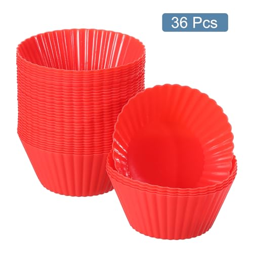 36Pcs Silicone Cupcake Liners (36 Count)