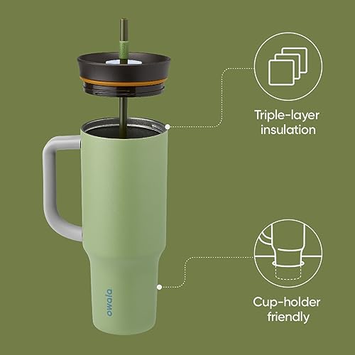 Tumbler Stainless Steel Water Bottle 40 oz Brave Adventures