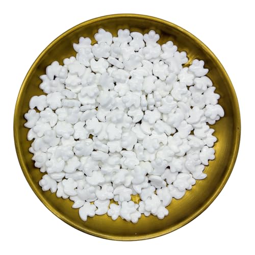 Ghosts Sprinkles Halloween Edible Ghost Cake Decoration Cupcake Toppers Cookie Decorating Perfect for Cakes (3 Ounce)