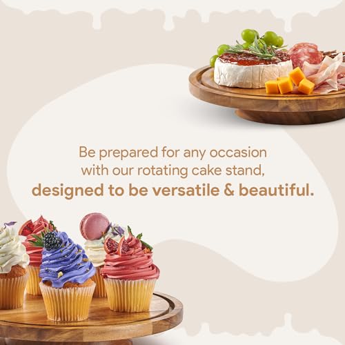 Rotating Cake Stand With Lid