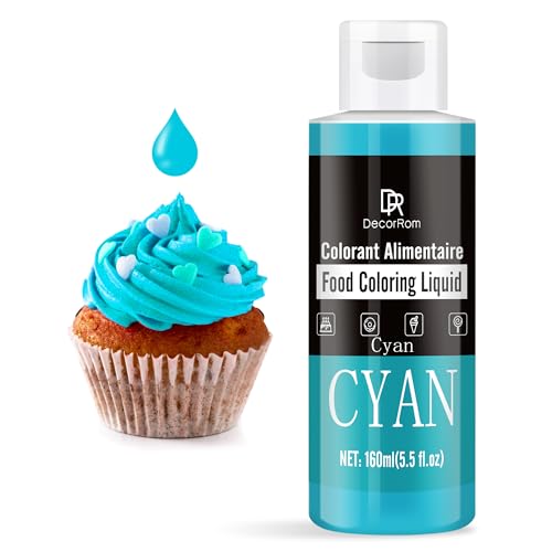 Cyan Food Coloring Liquid (6 Fl Oz)