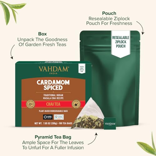 Cardamom Chai Tea Bags (100 Count)