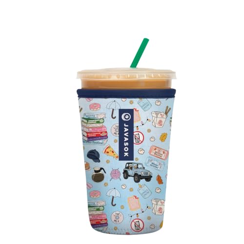 JavaSok Iced Coffee & Cold Soda Insulated Neoprene Cup Sleeve