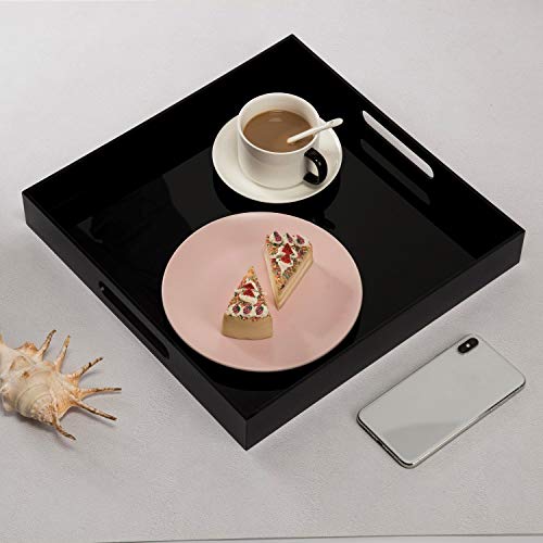 Glossy Black Acrylic Serving Tray