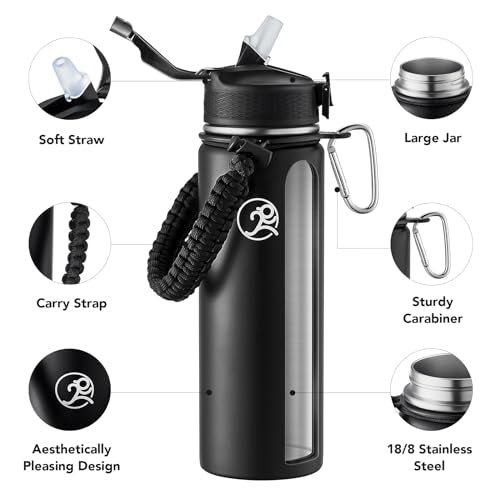24oz Insulated Stainless Steel Travel Water Bottle