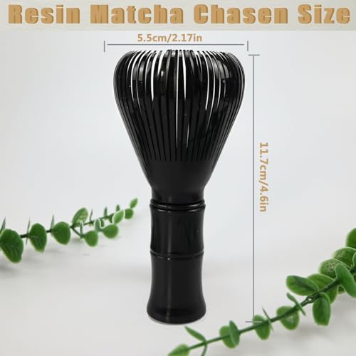 Traditional Matcha Whisk Reusable Resin Matcha Whisk Chasen Dishwasher Safe Matcha Stirrer Matcha Green Tea Powder Preparation Prepare Japanese Matcha Tea