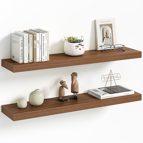 30 Inch Floating Shelves Wall Mounted for Display (2 Count)