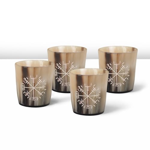 Viking Horn Shot Glasses Set of 4 (4 Count)