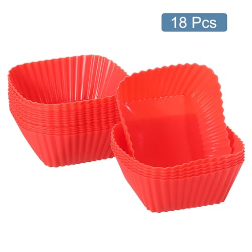 18Pcs Silicone Cupcake Baking Cups (18 Count)