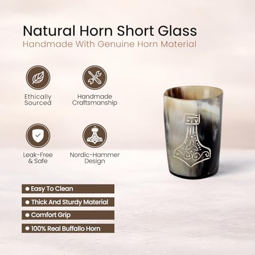 Viking Horn Shot Glasses Set of 12 (12 Count)