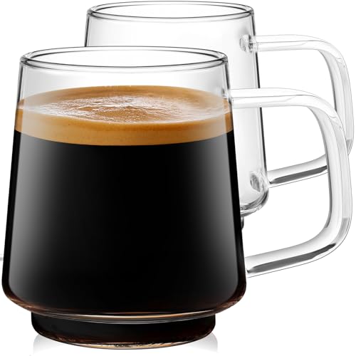 16oz Stackable Glass Mugs Set of 2 (32 Count)